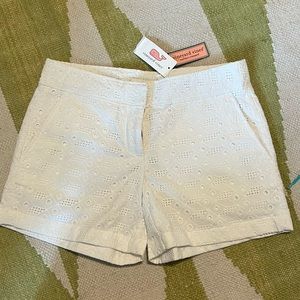 Vineyard Vines NEW woman’s white eyelet shorts size 0